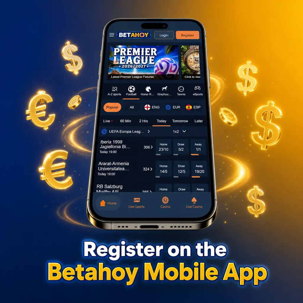 Step-by-step guide to registering on the Betahoy mobile app for iOS and Android devices